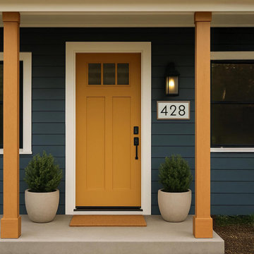 House Number Sign with Decorative Frame