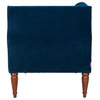 Joanna Camelback Settee with Bolsters Navy Blue