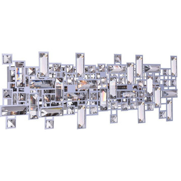 CWI Lighting 5689W24-6-601 6 Light Wall Sconce with Chrome Finish