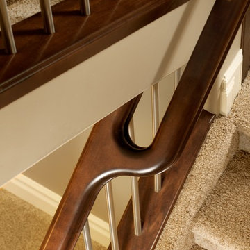 Fluent maple open rise stair