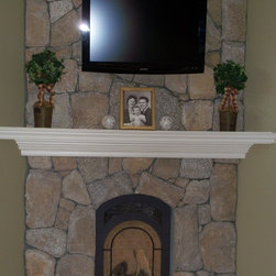 Natural Thin Stone Veneer Fireplace - Products