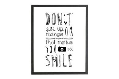 Affiche Don't give up - Dots Lifestyle -