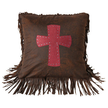 Cheyenne Cross Pillow, Red