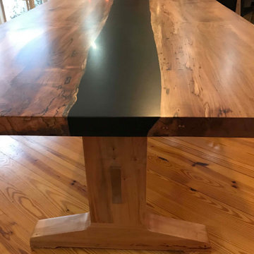 Spalted Maple River-Top Dining Table