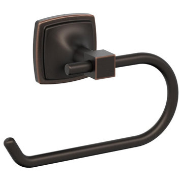 Amerock Stature Transitional Single Post Toilet Paper Holder, Oil Rubbed Bronze