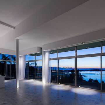 Villa Cannes baie coulissante vue mer