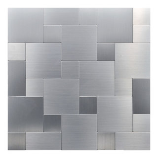 Peel and Stick Silver Diamond Mirror Glass Mirror Backsplash Glass Tile 6x8  Peel and Stick Mirror Box Available 