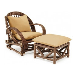 La Lune Collection - Rustic Club Chair #1006, Rustic Ottoman #1010 by La Lune Collection - Armchairs And Accent Chairs
