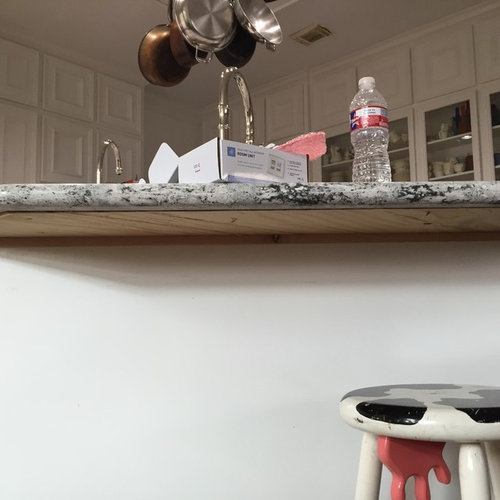Help Ugly Unfinished Underside Of Cambria Quartz Countertop Solution