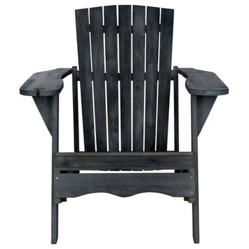 Safavieh Vista Outdoor Adirondack Chair, Dark Slate Gray
