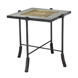 French Heritage - Swerve Square End Table - Side Tables And End Tables