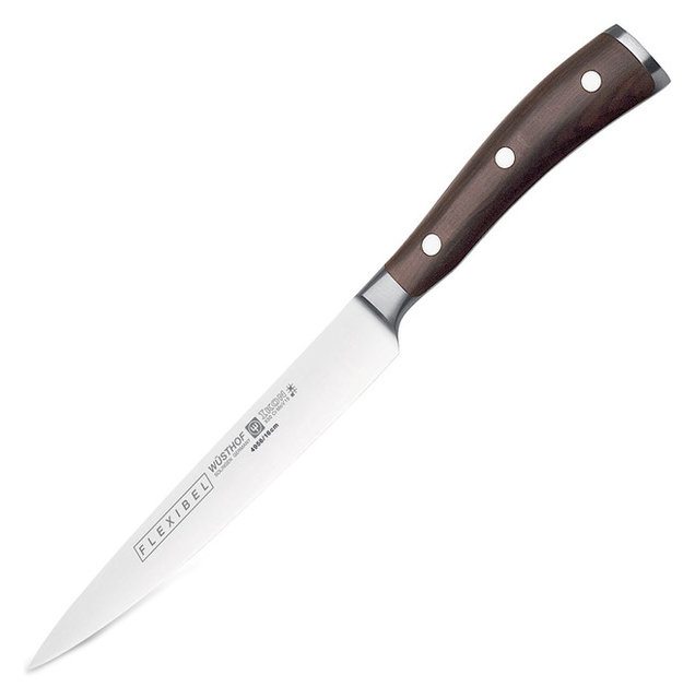 Wusthof Ikon Blackwood 6 Flexible Fillet Knife Contemporary Wusthof Ikon Blackwood 6 Flexible Fillet Knife