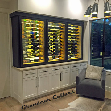 Austin TX - Counter Top Bar Wine Cabinet