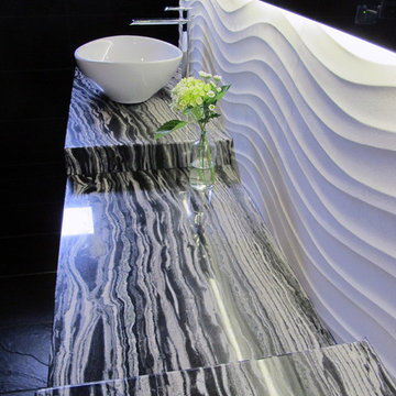 Contemporary Black Bathroom