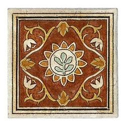 Marseille Collection - Petal Accent {color Red} - Tile