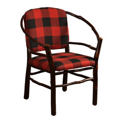 Hoop Chair w/ Plaid Fabric - Dining Chairs