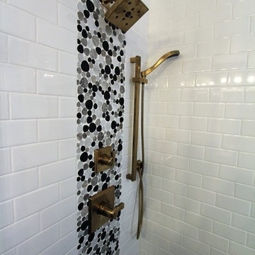Modern Glam - master bath remodel