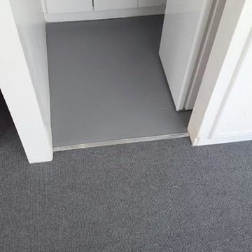 Install Burmatex 440 Sherborne Grey Carpet Tiles to Stairs