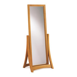Copeland Cherry Wood Floor Mirror - Floor Mirrors