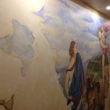 Old world mural