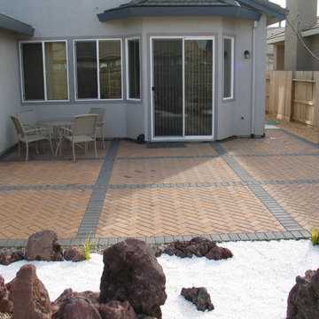 Basalite Pavers with Mission Pavers