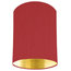 Red Lampshade With a Gold Mirrored Lining, 15x20 cm