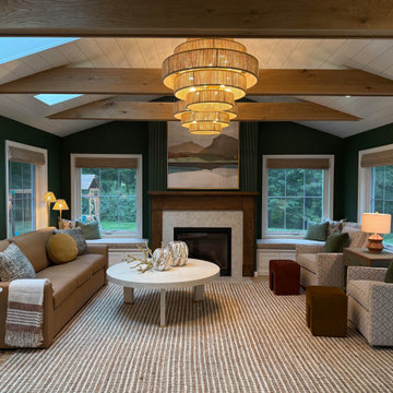 Cozy, multi-functional sunroom retreat