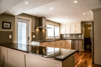 Inspiration for a transitional kitchen remodel in Calgary