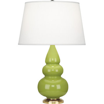 Small Triple Gourd Accent Lamp, Apple