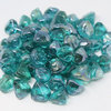 Decorative Fire Glass Zircons for Fire Pit, 1", 10 lbs, Blue-Green Aquamarine