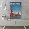 "San Francisco Icon" Painting Print on Wrapped Canvas, 16x24