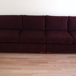 Sectional Sofa - Designer Fabric Red - Sofas