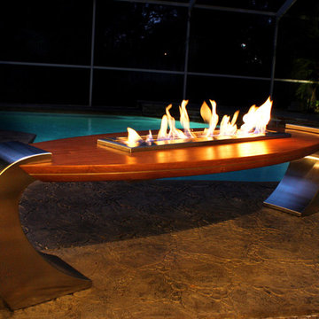 Modern Outdoor Fireplaces