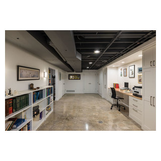 Time For a Refresh - A 1980's Home Renovation - Transitional - Basement ...
