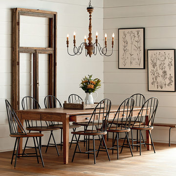 MAGNOLIA HOME - KEEPING DINING TABLE - 96 INCHES - BENCH FINISH