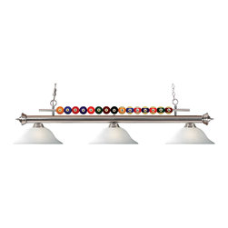 Shark 170BN White Mottle Billiard Light - Pool Table Lights