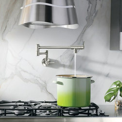 Modern Pot Filler Chrome Two-Handle Kitchen Faucet - Products