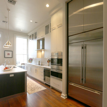 Double Sub Zero and Stainless Cabinetry