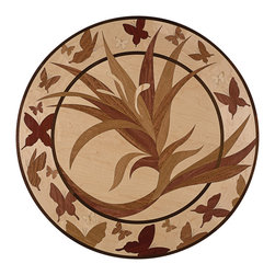 Oshkosh Designs Trillium Inlay Medallion - Hardwood Flooring