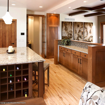 Door style: Pendleton W | Species: Maple | Finish: Harvest, Autumn