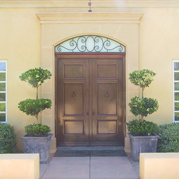 Classic Antique Mahogany Entry Doors