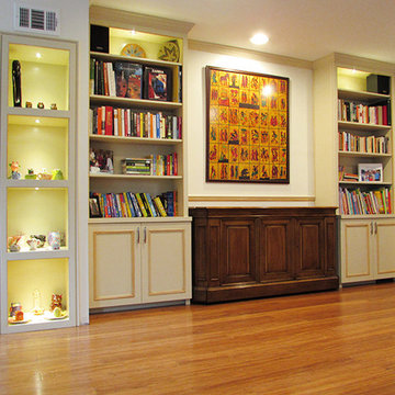 Built In Display Cabinet and Bookcases