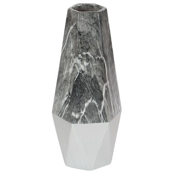 Zimlay Contemporary Eye-Catching Geometric Shaped Ceramic Vase 60749