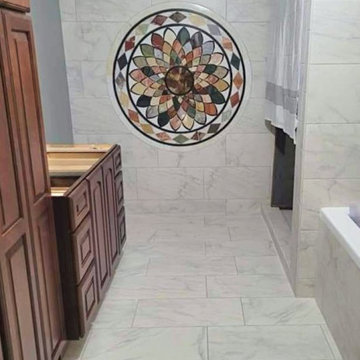 Freya - Waterjet Mosaic Medallion | Mozaico