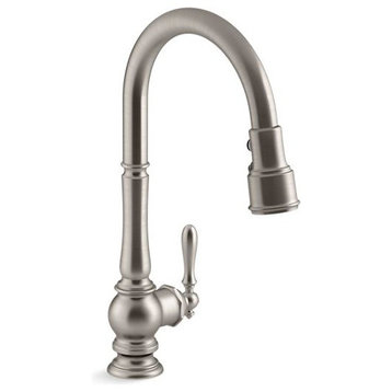 Kohler Artifacts Kitchen Faucet w/ 17-5/8" Pull-Down Spout, Vibrant Stainless