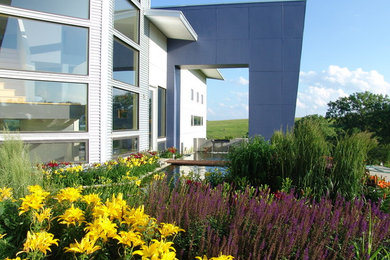 Inspiration for a contemporary exterior home remodel in Other