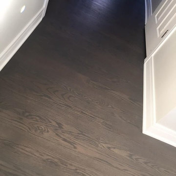 Elk Grove Village - Remodeling stairs Wood square Modern newel post and railing