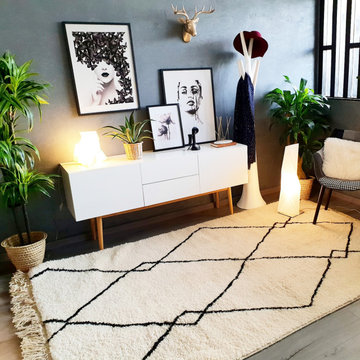 Boho-Modern living room