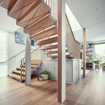 Custom Staircase - Modern Portland, ME Family Home