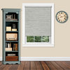 Cordless Privacy Jute Shade Blind, 45"x72" Heather Gray